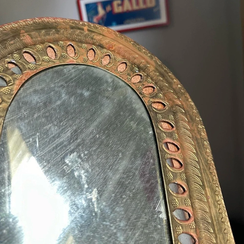 Vintage Moroccan Hanging Wall Mirror